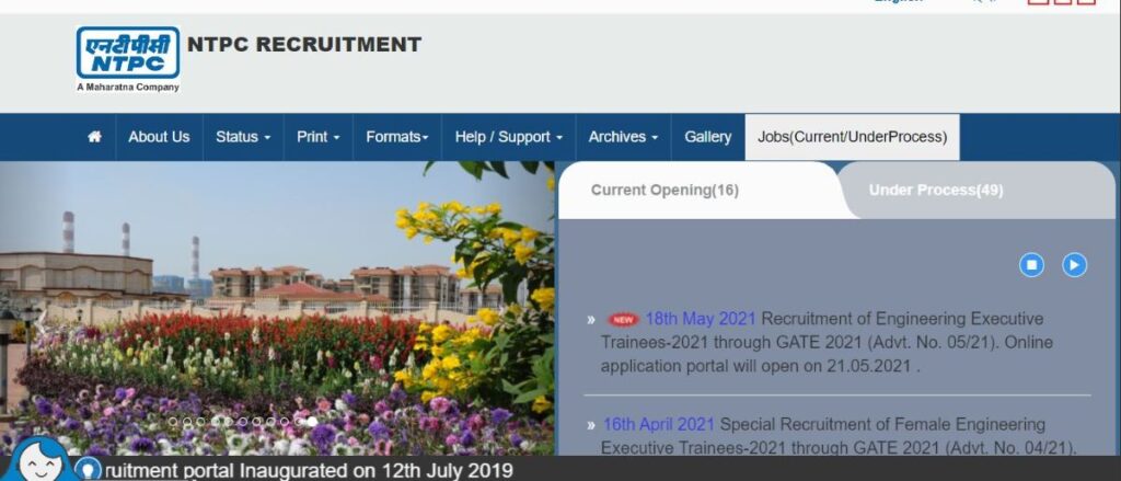 Ntpc gate 2021 vacancy